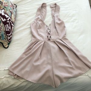 Xenia Beige Romper